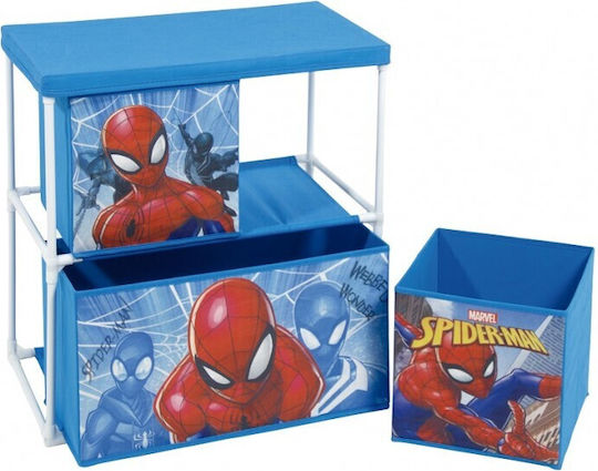 Arditex Σύστημα Αποθήκευσης Παιχνιδιών Spiderman Μπλε 53x30x60cm