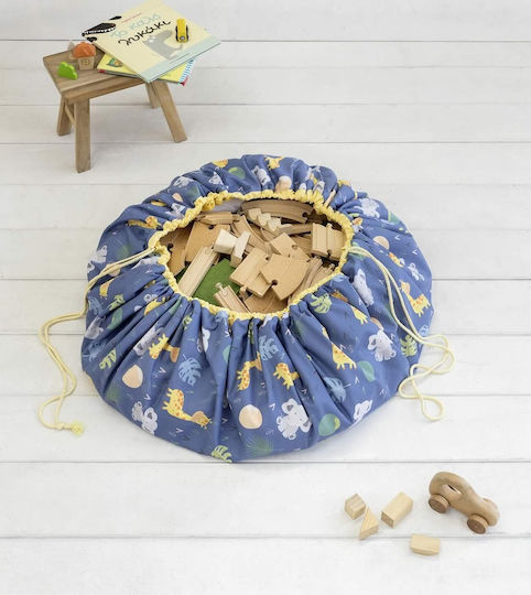 Nima Kinder Spielmatte aus Stoff Bozo Blau 140x140cm 1Stück