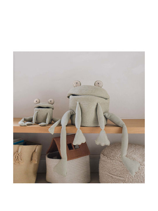 Lorena Canals Детска кошница за съхранение Fred the Frog Зелен 23x35см 1бр