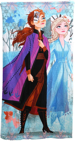 Disney Frozen Sisters Microfiber Fast Dry Beach Towel 70x137cm Multicolor