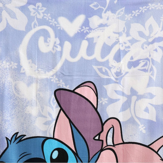 Disney Stitch & Angel Cutie Kids' Beach Towel 70x140cm