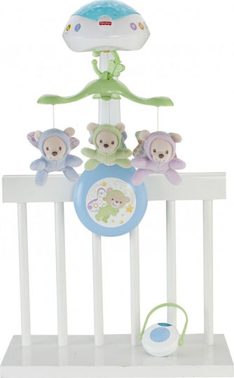 Fisher Price Mobile for Cot with Music and Rotation Teddy bears for 0++ Months
