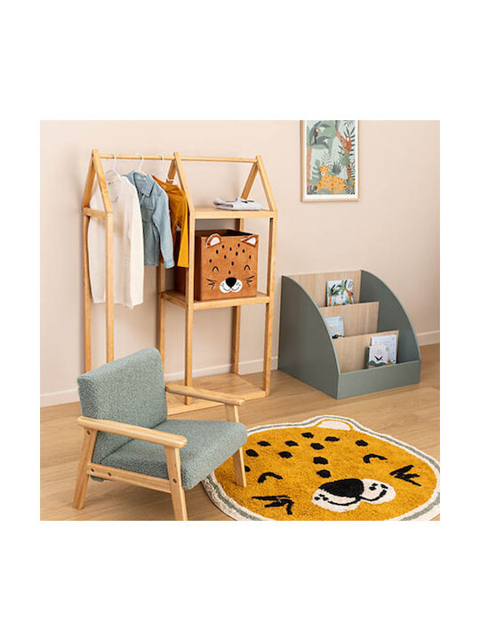 Children's Storage Box made of Fabric Brown 29x29x29cm 1pcs