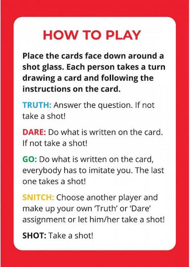 Επιτραπέζιο Παιχνίδι Truth or Dare (EN) Mad Party Games