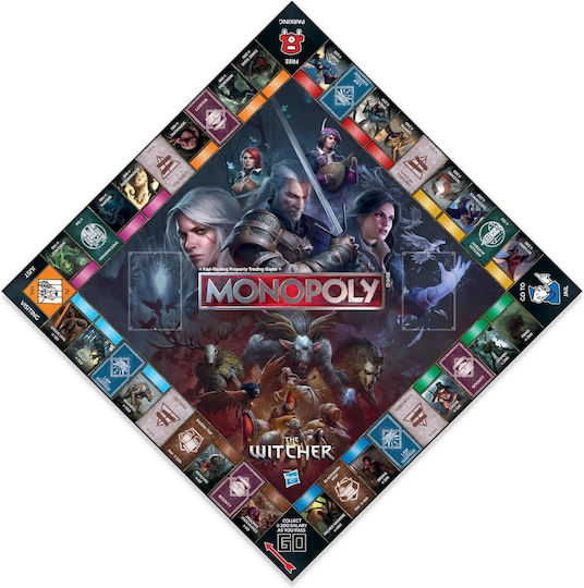 Настолна игра Monopoly: The Witcher за 2-6 играчи 18+ години (EN) Winning Moves