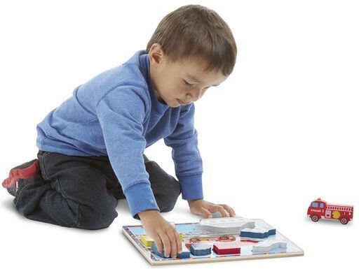 Ξύλινο Παιδικό Puzzle Σφηνώματα 8pcs Melissa & Doug
