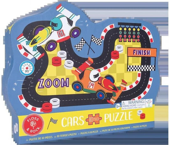 Παιδικό Puzzle Πίστα Αυτοκινήτων για 5+ Ετών 80pcs Floss & Rock