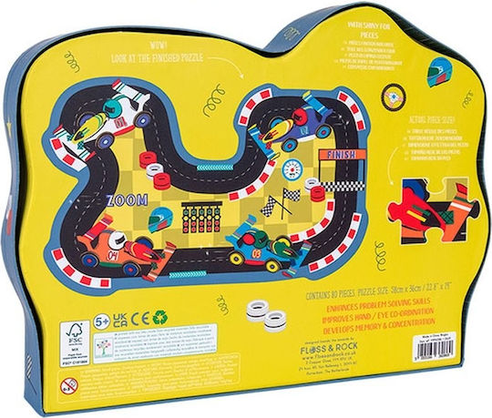 Παιδικό Puzzle Πίστα Αυτοκινήτων για 5+ Ετών 80pcs Floss & Rock