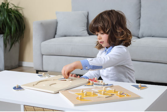 Wooden Kids Peg Puzzle 8pcs Viga Toys