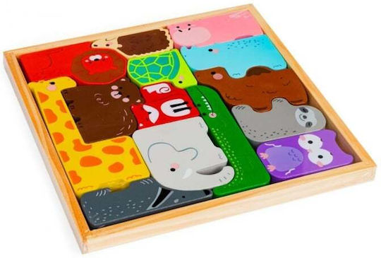 Holz Kinder Steckpuzzle 14pcs Moni