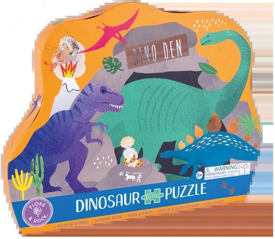 Παιδικό Puzzle Δεινόσαυρος για 5+ Ετών 80pcs Floss & Rock