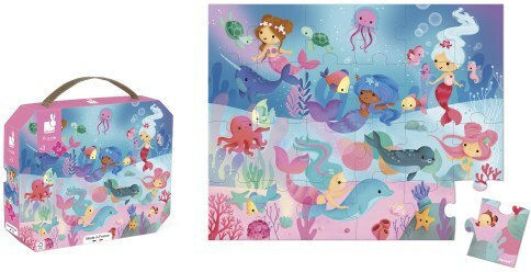Kids Puzzle Mermaids for 3+ Years 24pcs Janod
