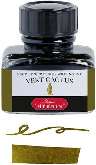 Jacques Herbin Replacement Ink for Pen Vert Cactus 30ml
