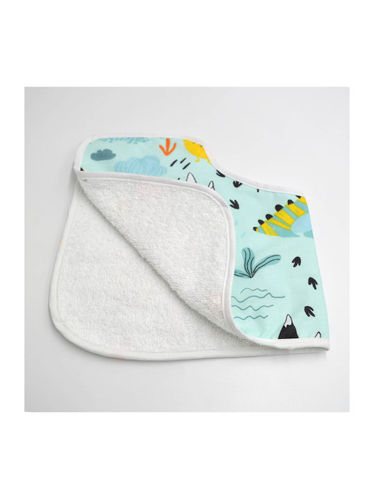 Bunny Bebe Shoulder Burp Cloth Mint Green Turquoise 26x51cm.