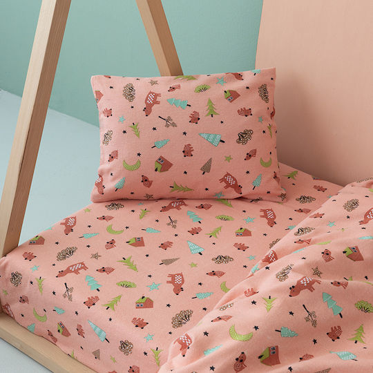 Palamaiki Sheet Set Semi-double with Elastic Band Cotton Multicolor 110x200cm 3pcs