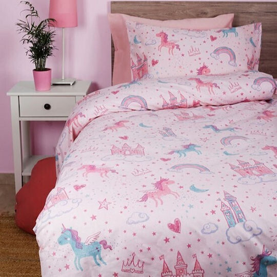 Sunshine Sheet Set Single Cotton Feelings 36 Pink 165x270cm 3pcs
