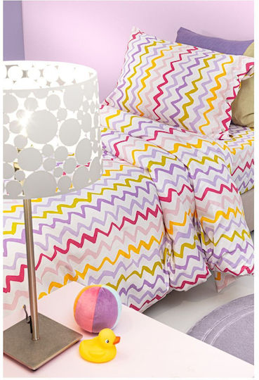 Guy Laroche Σετ Σεντόνια Μονά Βαμβακερά Pink 160x250cm 3τμχ