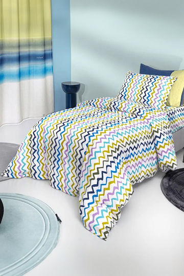 Guy Laroche Σετ Σεντόνια Μονά Βαμβακερά Multi 160x250cm 3τμχ