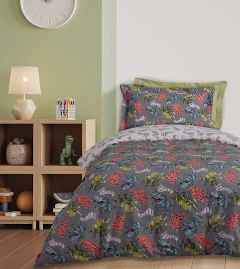 Das Home Sheet Set Single from Cotton & Polyester Best Friends Cream, Grey 170x260cm 3pcs
