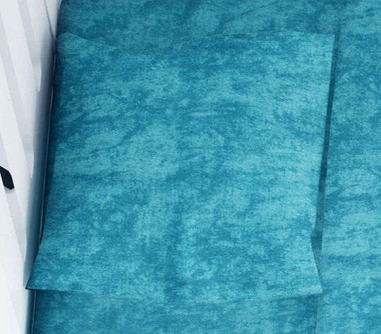 Dimcol Комплект чаршафи Единично Памучни Turquoise 160x240см 2бр