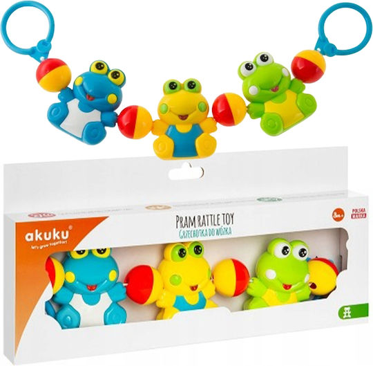 Akuku Αλυσίδα Κούνιας και Καροτσιού Happy Frog για 3+ Μηνών