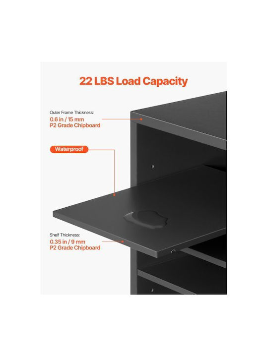 Grey Bookcase 99.7x30.5x68cm