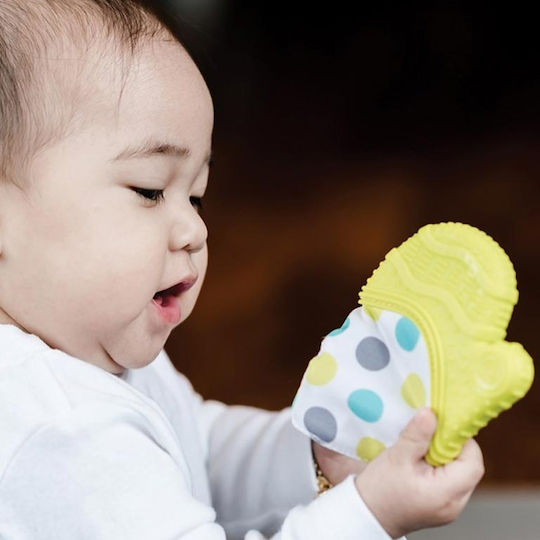 Bbluv Teething Glove made of Silicone for 3 m+ Lime