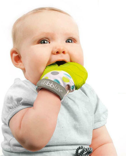 Bbluv Teething Glove made of Silicone for 3 m+ Lime