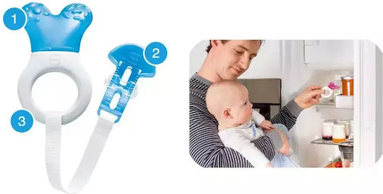 Mam Teething Ring with Water BPA Free made of Silicone for 2 m+ Light Pink