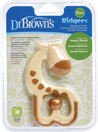 Dr. Brown's Giraffe Teething Ring made of Silicone for 3 m+