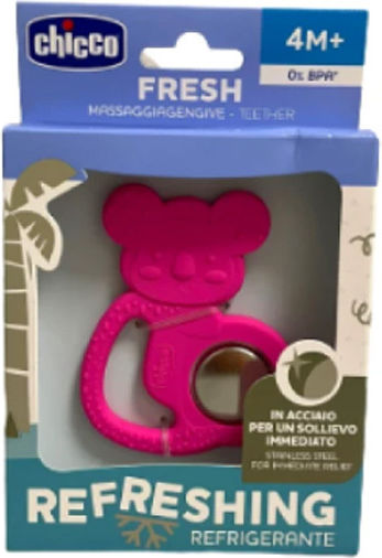 Chicco Koala Teether Ring for Teething BPA Free Silicone for 4 Months+