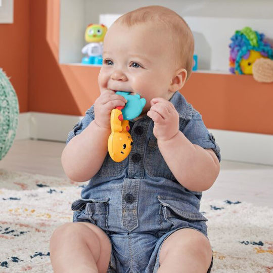 Fisher Price Otter Silicone Teething Rattle Teethers & Teething Relief for 3 m+ Otter