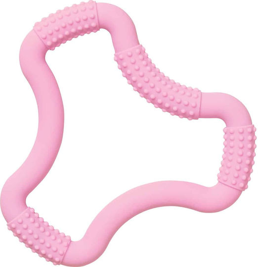 Dr. Brown's Flexees Teething Ring made of Silicone for 3 m+ Red