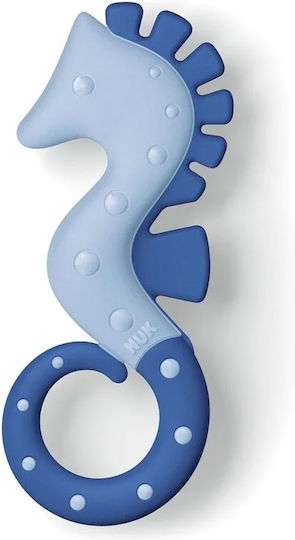 Nuk Seahorse Teething Ring Made of Plastic for 3 m+ Blue