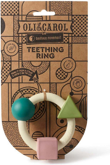 Oli&Carol Bauhaus Soft Teether Ring for Teething from Rubber for 0 m+