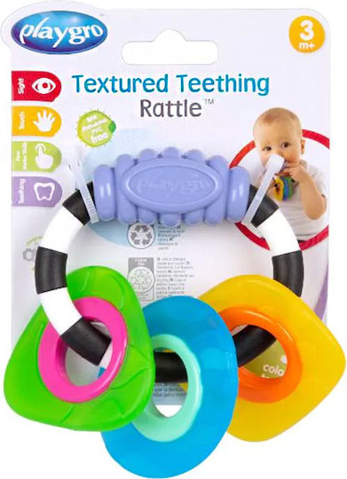 Playgro Teething Rattle made of Silicone for 3 m+