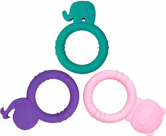Marcus & Marcus Giraffe Teething Ring from Silicone for 0 Months+