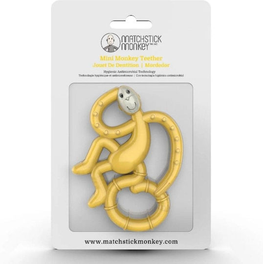 Matchstick Monkey Dancing Monkey Teething Ring BPA Free Silicone for 0 m+