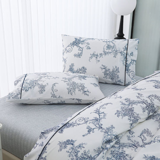 Liolios Home Σετ Υπέρδιπλο 4τμχ 245x270εκ. Γαλάζιο Liolios Home Σετ Υπέρδιπλο 4τμχ 245x270εκ. Γαλάζιο