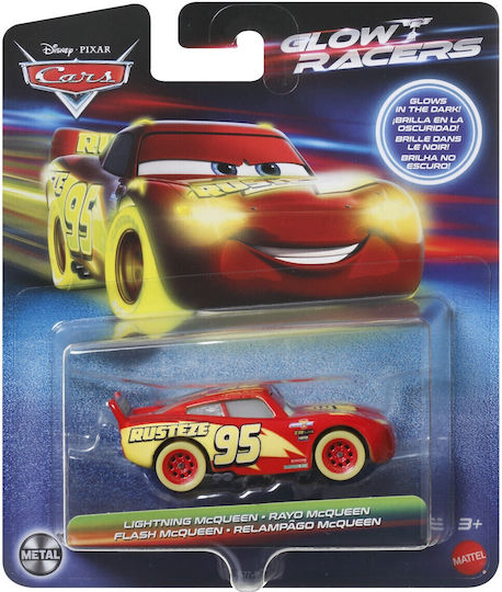 Disney Fulger McQueen Glow Racers Mașinuță 1:55