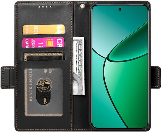 Mad Mask Wallet Leather / Synthetic Leather Black (Realme 14 Pro+)