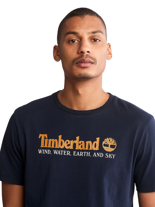 Wind Water Earth T-shirt Navy Μπλε