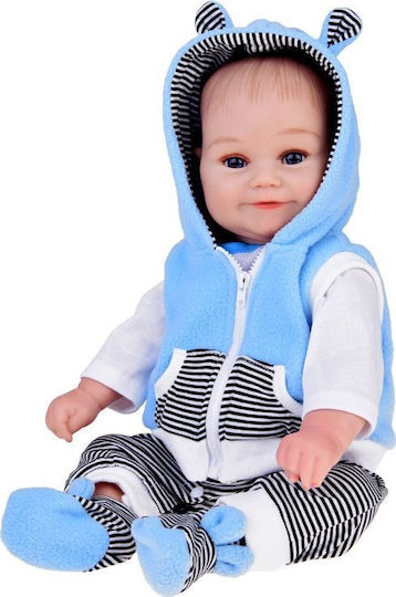 Realistic Doll Boy 50cm Adorable Baby Babbles Laughs Za5357
