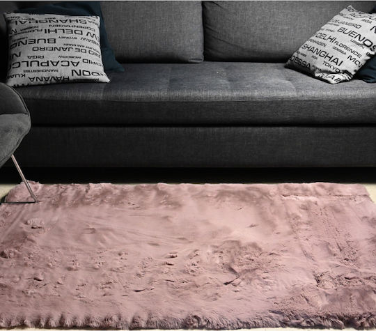 Polcarpet Rabbit Pink 80 Χαλί Διάδρομος Γούνινο Pink 80x150cm