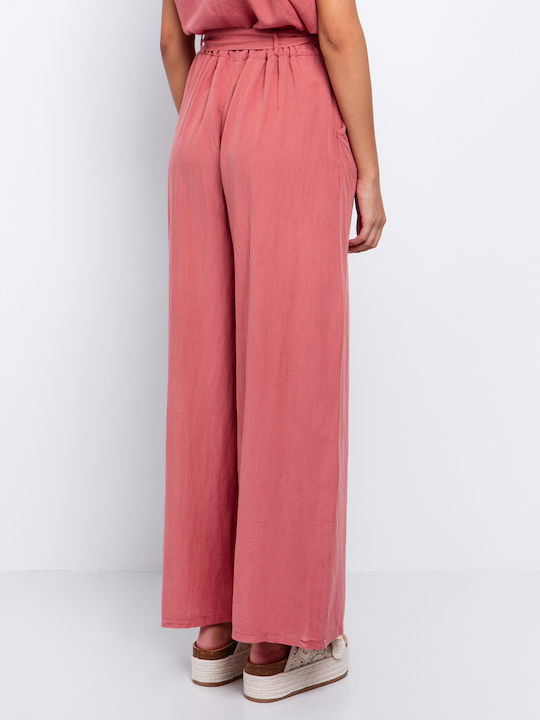 Damen Stoff Hose Orange