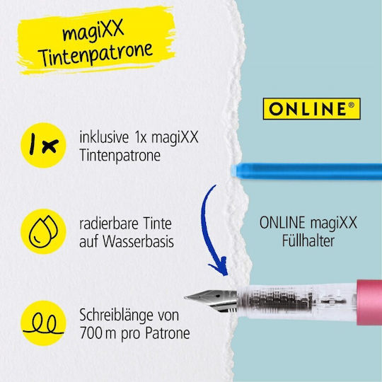 Online Πένα Γραφής Medium με Μπλε Μελάνι