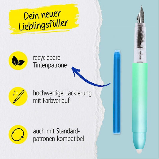 Online Füllfederhalter Medium mit Blauer Tintenfarbe