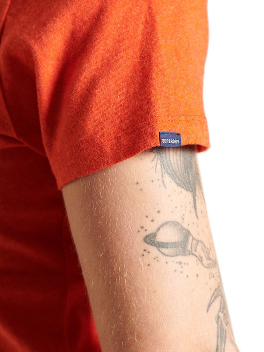 Embossed T-shirt Πορτοκαλί