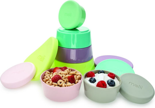 Melii Plastic Baby Container 6pcs Multicolour