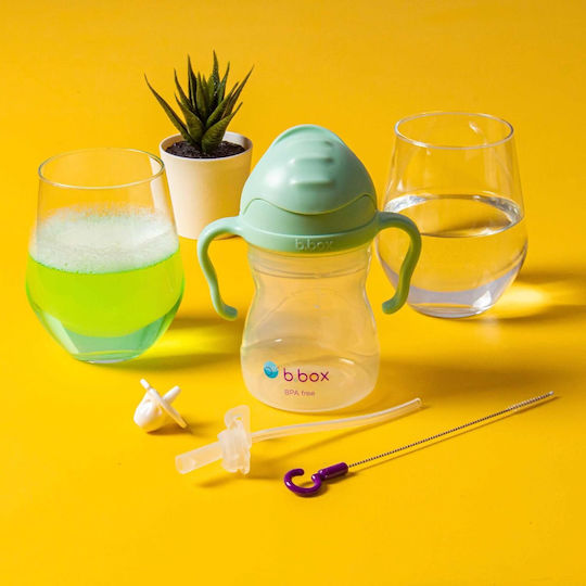B.Box Silicone Baby Replacement Straw Sippy Cup for 6+ months Pink